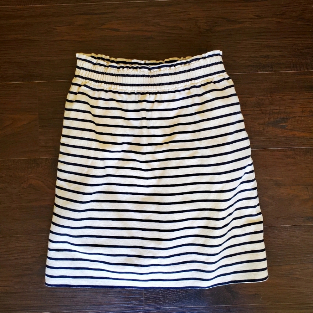 J.Crew striped mini skirt